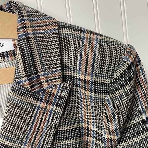 Veronica Beard Plaid Miller Dickey Jacket Black Multi - Picture 5 of 10
